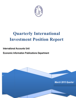 Quarterly International Investment Position Report