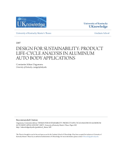design for sustainability: product life-cycle analysis in