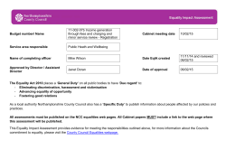 Income generation through fees and charging and minor service