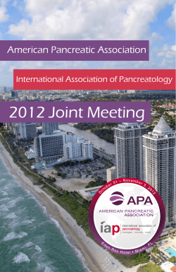 2012 APA/IAP Joint Annual Meeting Program