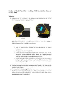 Are the mobile device and the ScanSnap iX500