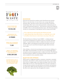 NRDC: Nashville Food Waste Initiative