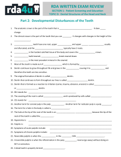 rda written exam review