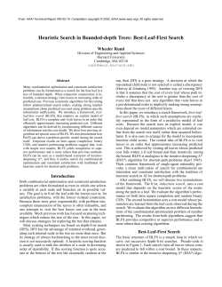 Heuristic Search in Bounded-Depth Trees: Best-Leaf
