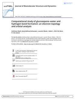 Computational study of glucosepane&ndash;water and hydrogen