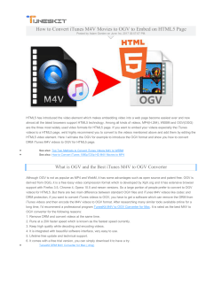 How to Convert iTunes M4V Movies to OGV to Embed on