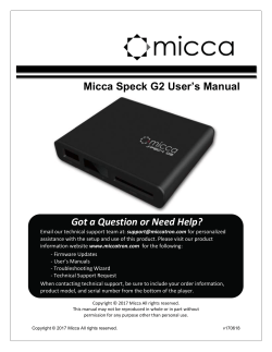 The Micca Speck can be used to copy or delete files from USB
