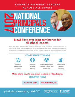 New! First-ever joint conference for all school leaders.
