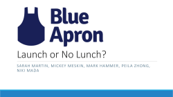 Blue Apron Presentation_Team 6