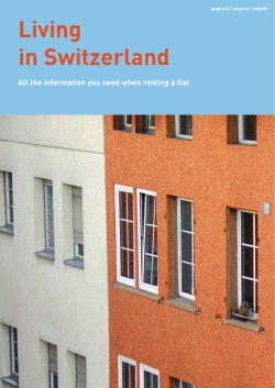 Living in Switzerland - Bundesamt f&uuml;r Wohnungswesen