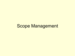 Scope Management