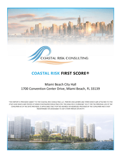 coastal risk first score - Flood Risk Assessment