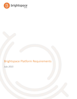 Brightspace Platform Requirements