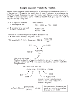 Sample Bayesian Probability Problem