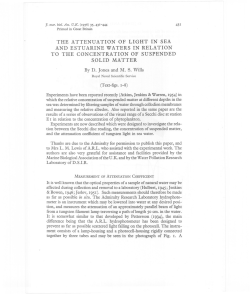 THE ATTENUATION OF LIGHT IN SEA AND