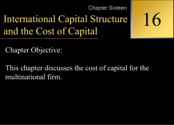 cost of capital (%) Investment