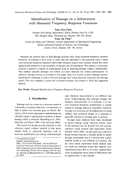 Identification of damage on a substructure with - koasas