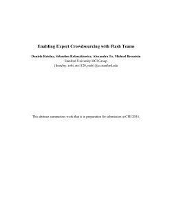 Enabling Expert Crowdsourcing with Flash Teams