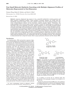 Fast Small Molecule Similarity Searching with Multiple Alignment