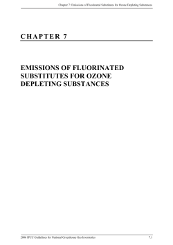 chapter 7 emissions of fluorinated substitutes for ozone depleting