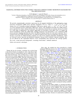 marginal distributions for cosmic variance limited