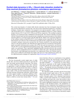 Excited state dynamics in SO2. I. Bound state relaxation studied by