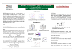 The Effect of Temperature Change on Backscattered Ultrasound