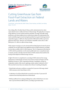 Cutting Greenhouse Gas from Fossil