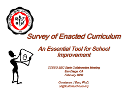 SEC An Essential Tool for SI