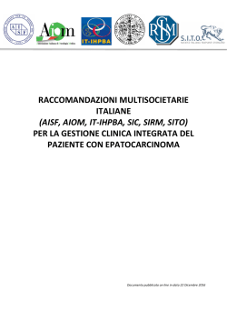 raccomandazioni multisocietarie italiane