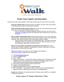 Family Team Captain Job Description