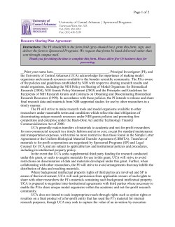 Applicant acknowledges the importance of making model organisms