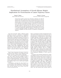 Distributional Assumptions of Growth Mixture Models: Implications