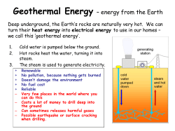 Energy resources information
