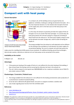 Compact unit with heat pump