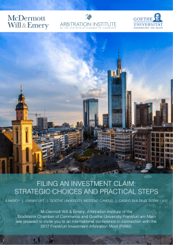 filing an investment claim: strategic choices and practical steps