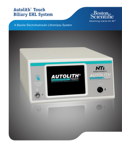Autolith™ Touch Biliary EHL System