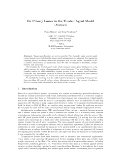 On Privacy Losses in the Trusted Agent Model