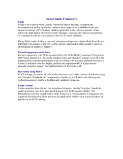 Siolta Quality Framework