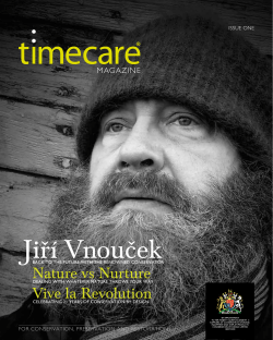 Jiř&iacute; Vnouček - Conservation by Design