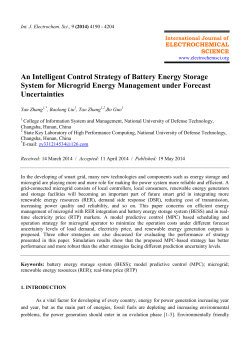 An Intelligent Control Strategy of Battery Energy Storage System for