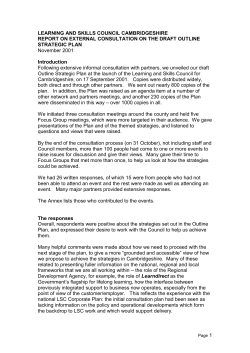 report on consultation - Digital Education Resource Archive (DERA)