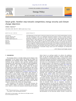Smart grids Another step towards competition, energy - e