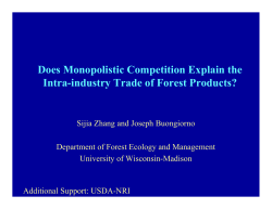 Does Monopolistic Competition Explain the Intra