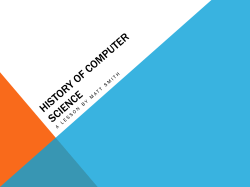 History of Computer Science