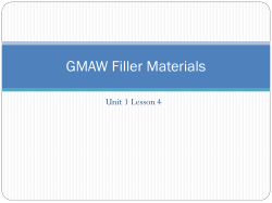 GMAW Filler Materials