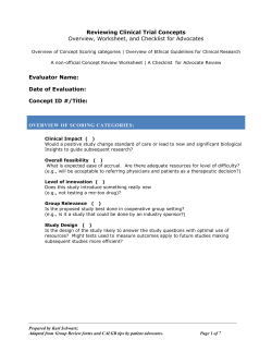 Concept Review Tips/worksheet