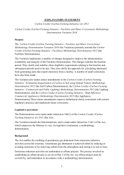 Schedule 1 - Federal Register of Legislation