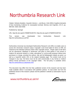 Cognitive demands of face monitoring