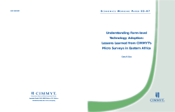 Economics Working Paper 03-07. Understanding Farm